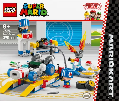 LEGO Klocki Super Mario 72035 Mario Kart - Toad i jego garaż