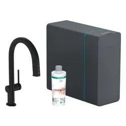 Bateria HANSGROHE Aqittura M91 76836670 z filtrem Czarny mat