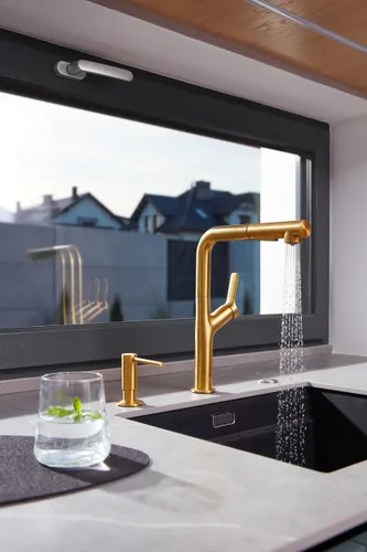 Bateria KFA ARMATURA Duero 6623-220-31 Złoto szczotkowane