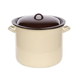 Garnek emaliowany z pokrywką SILESIA RYBNIK 16,6 l