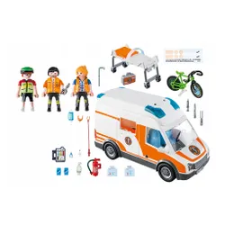 Playmobil ışık ve sesle ambulans (70049)