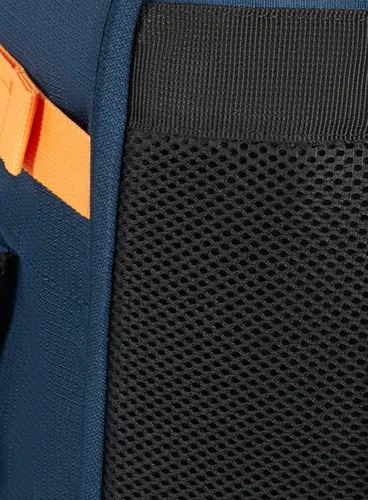 Рюкзак American Tourister Take2Cabin M - темно-синий / лучисто-оранжевый