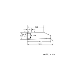 Okap Bosch DUL63CC50 Srebrny