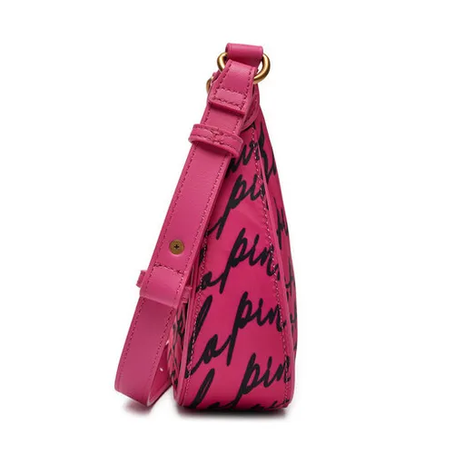 Geantă Pinko Half Moon Mini Fl PE 24 PLTT 102790 A18T Roz