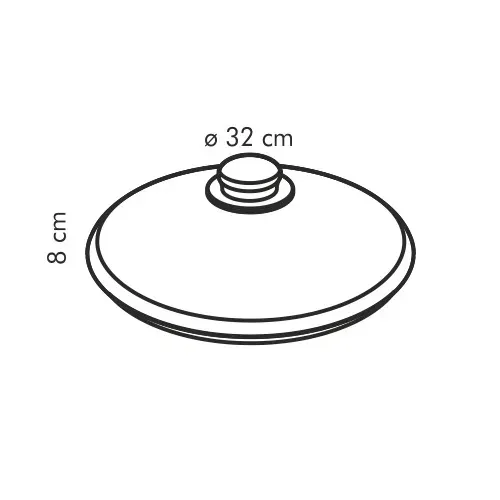 TESCOMA Unicover 32 cm - pokrywka szklana