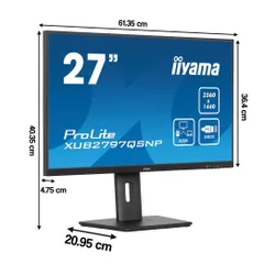 Monitor IIYAMA ProLite XUB2797QSNP-B1 27" 2560x1440px IPS 100Hz 1 ms [MPRT] + Norton Small Business