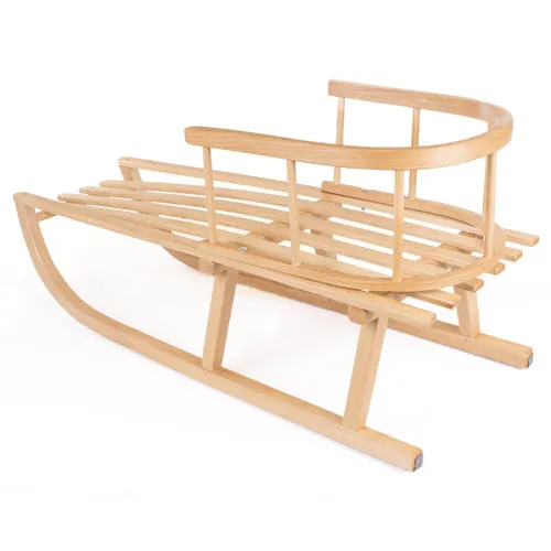 Sanki z oparciem i śpiworkiem drewniane sanka dziecięca sznurek i uchwyt zestaw