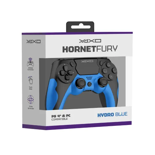 Геймпад Yaxo Hornet Fury Hydro Blue Pad для ПК, PS4 беспроводной/беспроводной синий