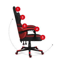 Fotel HUZARO Force 4.4 Czerwono-czarny