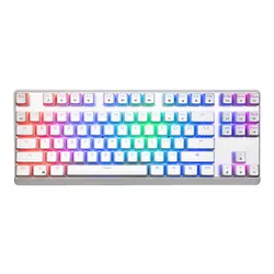 Klawiatura MODECOM Volcano Lanparty RGB Biały
