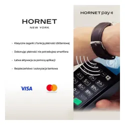 Zegarek HORNET Nolita NFC 40mm Czarno-złoty