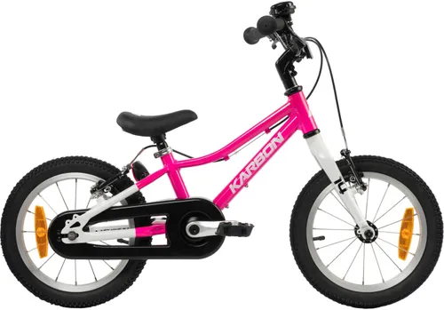 Rower dziecięcy KARBON Superlight 14 cali dla dziewczynki Różowy