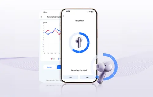 Słuchawki dokanałowe QCY MeloBuds N70 TWS Fioletowy