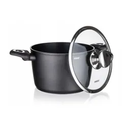 Garnek matte grey 20 cm do gotowania POKRYWKA 3,3 L na prezent kuchni obiad