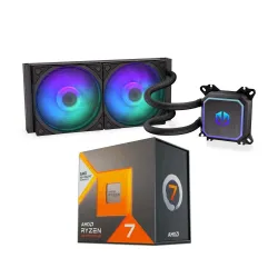 Procesor AMD Ryzen 7 7800X3D BOX (100-100000910WOF) + Navis F240 ARGB Czarny