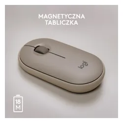 Myszka Logitech Pebble M350 Piaskowy