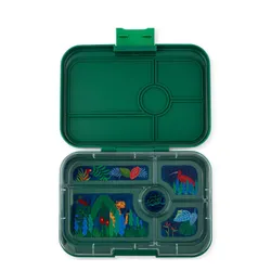 Okul için öğle Yemeği Kutusu XL Yumbox Tapas 5 Bölüm-Greenwich Green / Orman