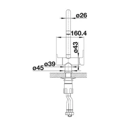 Bateria BLANCO Trima Satin 526695 Złoty