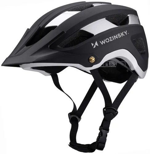 Kask rowerowy WOZINSKY HT-001VCS Czarno-srebrny MTB (rozmiar L)