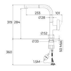 Bateria TEKA Oval 938 116020019 Czarny