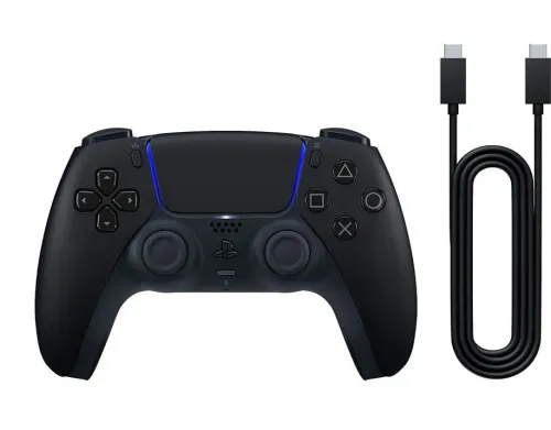 Pad Sony DualSense do PS5, PC Bezprzewodowy Nocna czerń w zestawie z przewodem USB do komputera PC