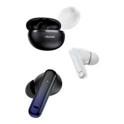 Słuchawki bezprzewodowe USAMS Echo E02 TWS ANC+ENC Dokanałowe Bluetooth 5.3 Czarny