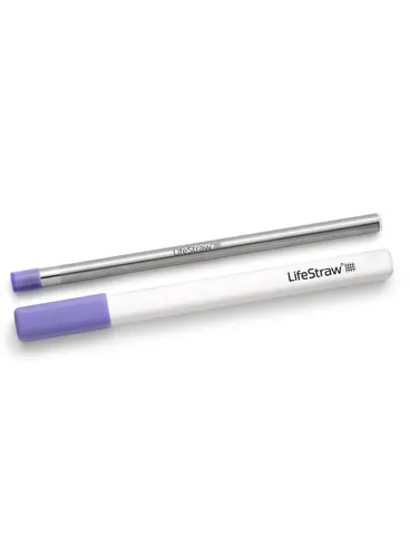 Słomka filtrująca do wody LifeStraw Stainless Steal Sip - thistle purple