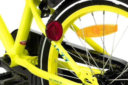 Rower dziecięcy KARBON Jazz 18 cali dla chłopca Limonkowy