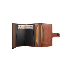 Portfel kieszonkowy Miniwallet Secrid Vintage - cognac / brown