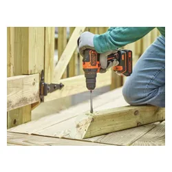 Akülü Matkap Black &amp; Decker BDCDD186KB 18 V 2x1.5 Ah pil