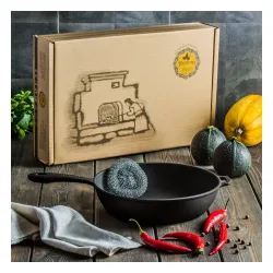 Patelnia / Wok żeliwny MAYSTERNYA IRON 26 cm