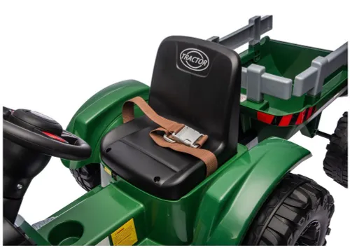 Traktor Na Akumulator Dla Dziecka Ch9959B 24V 2X120W Przyczepa LED Eva Pilot