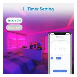 Taśma LED Meross MSL320 2 x 5m 720lm 10W RGB