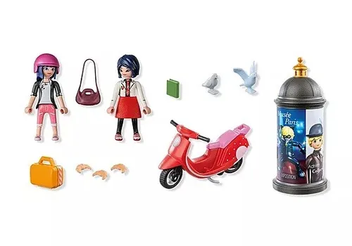 Playmobil Zestaw figurek Miraculum 71864 Przejażdżka skuterem po Paryżu