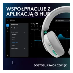 Słuchawki LOGITECH G325 Lightspeed Biały Bezprzewodowe, Nauszne