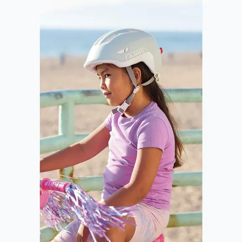 Kask rowerowy dziecięcy ABUS Smiley 3.0 ACE LED pure mint