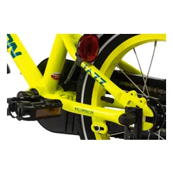 Rower dziecięcy KARBON Jazz 14 cali dla chłopca Limonkowy