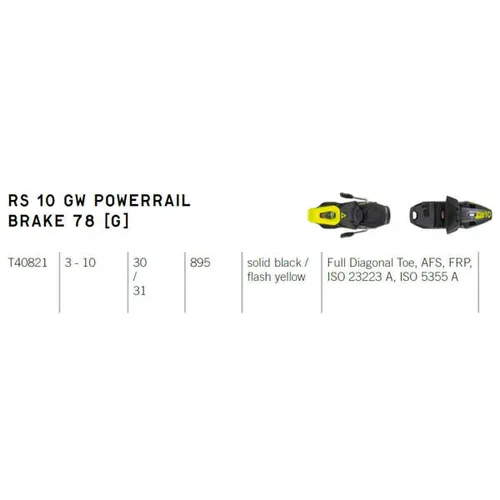 Narty Fischer RC Comp Twin Powerrail + wiązania RS10 GW PR SMU 2025