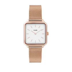 Cluse La Tétragone Cw0101207001 Rose Gold Mesh / White Saatler