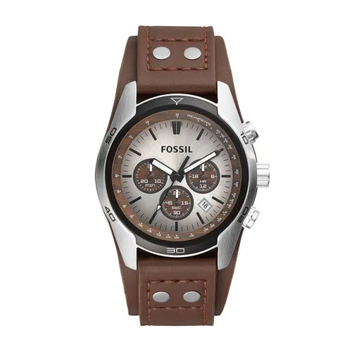 Fossil Coachman CH2565 Koyu Kahverengi / Gümüş / Çelik Saatler