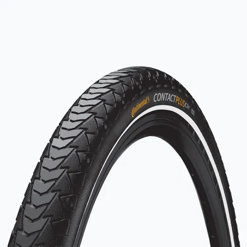Opona rowerowa Continental Contact Plus 28 x 1.60 czarna/reflex