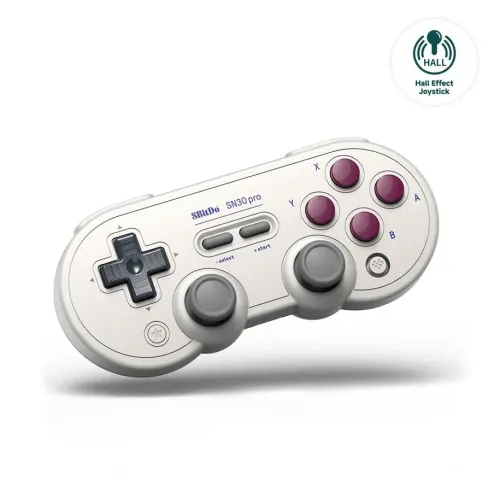 Pad 8BitDo SN30 Pro Bluetooth Hall Effect do PC, Nintendo Switch, Android, iOS Bezprzewodowy Classic