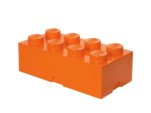 Lego 40041760 Pojemnik na klocki 4x2 pomarańczowy