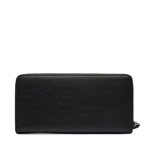 Большой женский кошелек Calvin Klein Gracie Wallet с ремешком Lg K60k611388 CK Black BEH