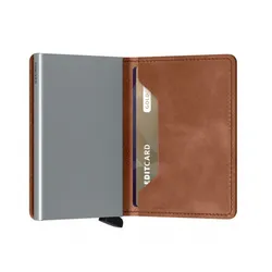 Slimwallet Secrid RFID Koruması Vintage-Konyak / Gümüş