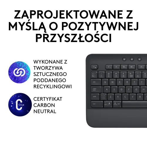 Klawiatura Logitech K650 Signature - grafitowy