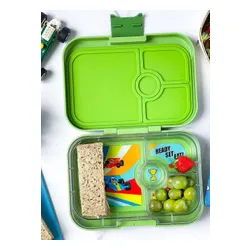 Yumbox Panino Çocuk Öğle Yemeği Kutusu 750 ml-matcha green / Yarış arabaları tepsisi