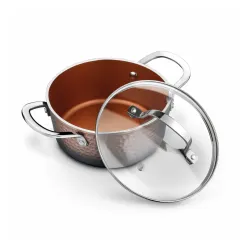 Garnek na indukcję z powłoką nieprzywierającą Starke Pro Glossy Copper 1,6 l