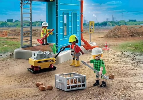 Playmobil Набор фигурок Action Heroes 71650 Строительная площадка