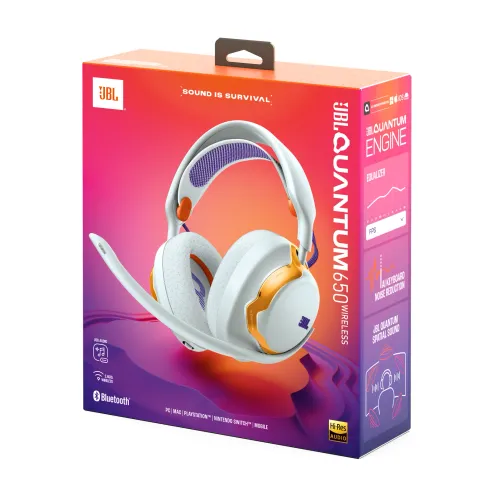 Słuchawki bezprzewodowe z mikrofonem JBL Quantum 650 Nauszne Turkusowy